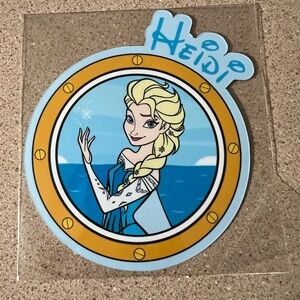 Elsa Character Door Magnet  - Light Blue, Yellow, White